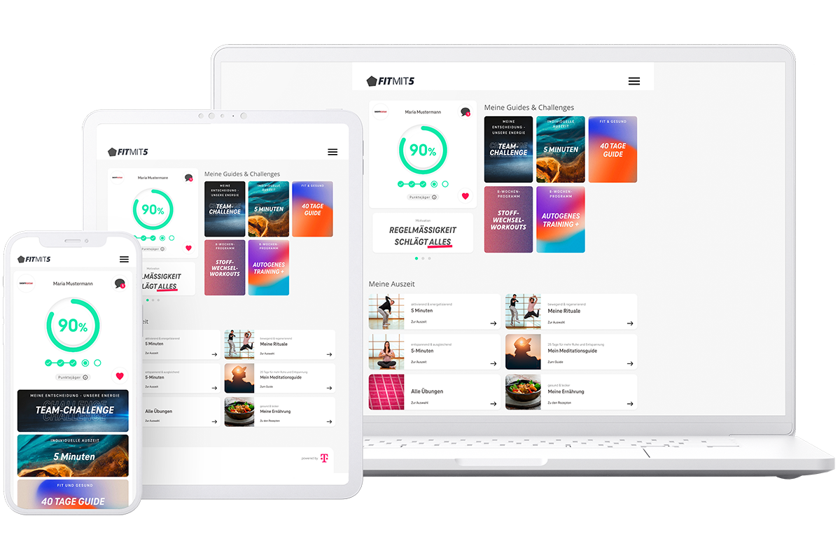 FITMIT5 responsive Trainings-App